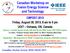 Canadian Workshop on Fusion Energy Science and Technology