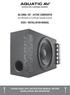 AQ-SWA8-1BT - ACTIVE SUBWOOFER USER / INSTALLATION MANUAL. with Bluetooth & Full Range Speaker Outputs