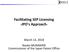 Facilitating SEP Licensing -JPO's Approach- March 13, 2018 Naoko MUNAKATA Commissioner of the Japan Patent Office