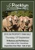 Thursday 13 th September 2018 ON PROPERTY RAM SALE. 70 Merinos and Poll Merinos. Inspections from 10am - Sale at 1pm