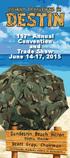 117 th Annual Convention and Trade Show June 14-17, Sandestin Beach Hilton. Destin, Florida Scott Gray, Chairman