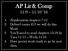 AP Lit & Comp 11/9 11/10 16