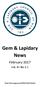 Gem & Lapidary News. February Vol. 43 No 1-2. Print Post Approved PP243352/00002