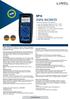 NP10 DIGITAL MULTIMETER Functions and features of the multimeter: