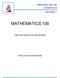 Mathematics Competency 2. Secondary 1 MATHEMATICS 106 USES MATHEMATICAL REASONING PRACTICE MIDYEAR EXAM
