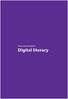 Policy recommendations. Digital literacy