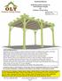 Assembly Manual. OLM Retractable Canopy for 12X16 Breeze Pergola by Outdoor Living Today. Revision #12 October 4, 2017