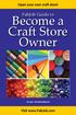 Become a Craft Store Owner