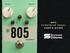 -805- OVERDRIVE PEDAL USER S GUIDE
