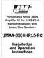 Performance Series 360w Amplifier Kit For Harley RoadGlide with Lower/Rear Speakers JMAA-3600HR15-RC