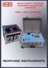 2kVA EARTH TESTING CURRENT INJECTION SYSTEM 4046 / 4047 DATASHEET REDPHASE INSTRUMENTS