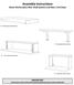 Assembly Instructions Above Worksurface Riser Shelf Systems and Back / End Stops