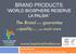 BRAND PRODUCTS WORLD BIOSPHERE RESERVE LA PALMA