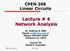 Lecture # 4 Network Analysis
