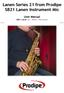Lanen Series 21 from Prodipe SB21 Lanen Instrument Mic. User Manual SB21 Lanen Sax / Brass / Percussion