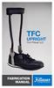 TFC UPRIGHT FABRICATION MANUAL. from Fillauer LLC