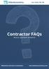 Call: Contractor FAQs. All your questions answered.   Dedicated contractor accountants