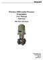 Wireless Differential Pressure Transmitter User Manual Americas. 900 MHZ ISM Band