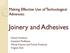 Joinery and Adhesives