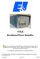 411LA Broadband Power Amplifier