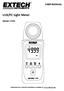 USER MANUAL. LUX/FC Light Meter. Model LT505. Additional User Manual Translations available at