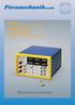 Piezomechanik GmbH. PosiCon.an for piezoactuators (low voltage and high voltage actuators) Position Feedback control electronics