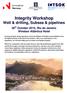 Integrity Workshop Well & drilling, Subsea & pipelines
