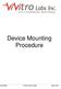 Device Mounting Procedure