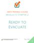 Simply Prepared ecourse. Module 11, Chapter 2: Ready to Evacuate