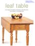leaf table Leaves dropped, this traditional oak table makes an ideal kitchen island. Leaves extended, it s a small breakfast table