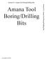 Amana Tool Boring/Drilling Bits