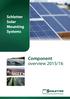 Schletter Solar Mounting Systems. Component overview 2015/16