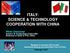 ITALY: SCIENCE & TECHNOLOGY COOPERATION WITH CHINA