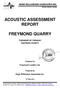 ACOUSTIC ASSESSMENT REPORT FREYMOND QUARRY