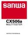 D CX506a 和 英 取扱説明書 CX506a MULTITESTER INSTRUCTION MANUAL