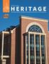 Welcome to the WINTER 2018 issue of the Heritage Newsletter