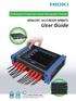 Introducing the Portable Multi-channel Data Acquisition Recorder. MEMORY HiCORDER MR8875. User Guide