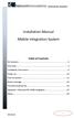 Installation Manual Mobile Integration System