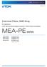 MEA-PE series. 3-terminal Filters, SMD Array. For signal line (UHF band terrestrial digital broadcast / DVB-H band compatible) October 2013