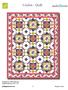 Ceylon - Quilt. Designed By: Heidi Pridemore Finished Quilt Size: 60 x 76 quiltingtreasures.com 1. sparky & marie