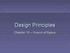 Design Principles. Chapter 10 Illusion of Space