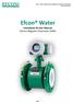 Efcon Water. Installation & User Manual Electro Magnetic Flowmeter (EMF) Efcon Water compact Electro Magnetic Flowmeter (EMF) Manual Version UK