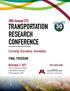TRANSPORTATION RESEARCH CONFERENCE