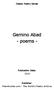 Gemino Abad - poems -