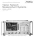 Vector Network Measurement Systems