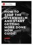 HOW TO STOP THE OVERWHELM AND START GETTING MORE DONE NOW GUIDE! BY LYNNE PROTAIN