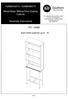 HZ8864A0TX / HZ8864B0TX. Metal/Glass Sliding-Door Display Cabinet. Assembly Instructions PO: Each shelf supports up to lb.