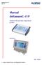 deltawavec-f/p Manual Manual Ultrasonic flow and heat measurement portable Stationary Ver xx 1 systec Controls Mess- und Regeltechnik GmbH