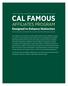 CAL FAMOUS AFFILIATES PROGRAM. Designed to Enhance Distinction