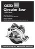 Circular Saw Watt.   OZCS1200WA CAUTION: Read this operation manual before using this tool. To view the full range visit: